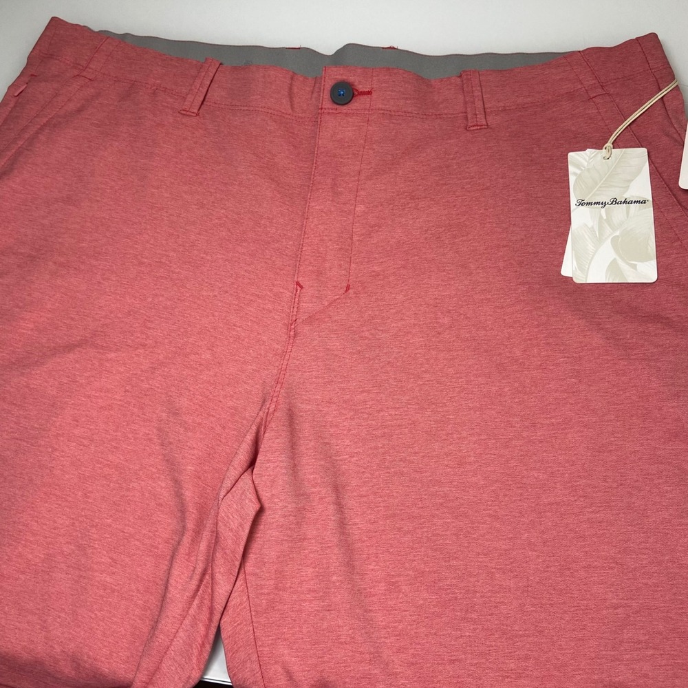 Tommy Bahama Mens 40 Red On Par 8" Shorts New UPF‎ 30 Moisture Wicking Golf